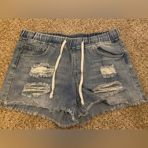 YMI Jean distressed shorts
